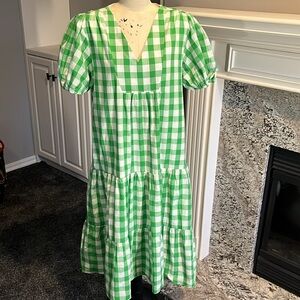 English Factory Cotton Midi Dress